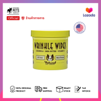 NATURAL DOG COMPANY : WRINKLE WIPES (แผ่นวิปสำหรับรอยย่น สุนัขหน้าย่น ลดคราบน้ำตา และผื่นภูมิแพ้สุนัข) 50 แผ่น