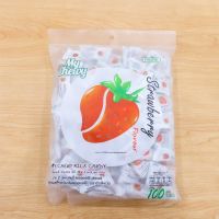 ลูกอม My Chewy Strawberry มายชูวี่ มิลค์ แคนดี้ *สตรอเบอรี่* 100เม็ด (360กรัม)