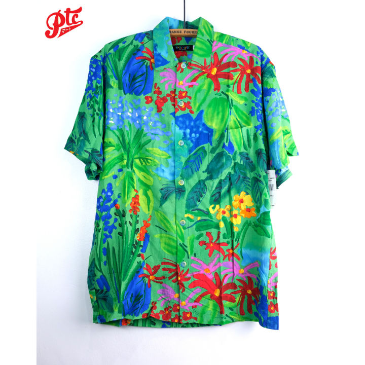 เสื้อฮาวาย JAMS WORLD / SEA FLOWER 100 RAYON Lazada.co.th