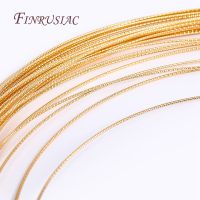 18K Gold Plated Semi Hard Copper Wire Twist Batch Flower Thread DIY Handmade Decorative Beading Wire Jewellery Making Supplies