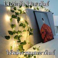 ไฟประดับ ไฟตกเเต่งไฟพลังแสงอาทิตย์ เถาวัลย์เรืองแสง เถาวัลดอกไม้เรืองแสง / LED Leaf