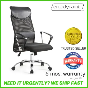 Ergodynamic FLEX BLK High-back Office Chair, 320mm Nylon Star base