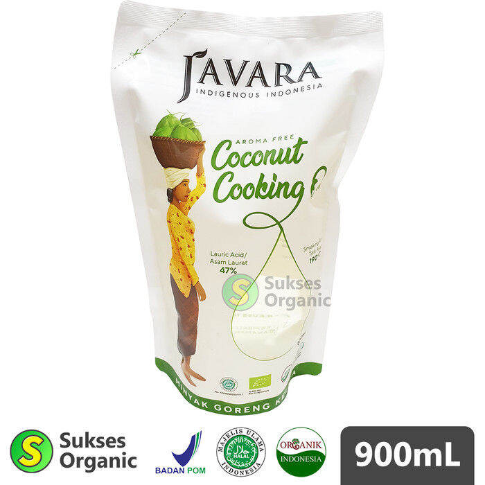 Coconut cooking oil/Minyak kelapa non aroma/javara/Refil/900ml Lazada