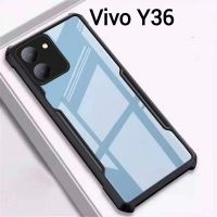 ส่งจากไทย เคสมือถือ Vivo Y36 4G 5G ตรงรุ่น เคสกันกระแทก ขอบสีหลังใส เคสหลังใส ขอบนิ่มหลังแข็ง เคส PC+TPU  เคสโทรศัพท์