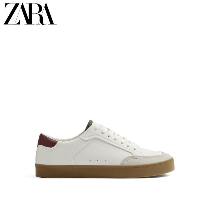 ZARA new men's shoes, white retro sneakers, small white shoes, sneakers ...