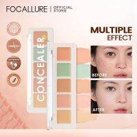 FOCALLURE ไพรเมอร์ใบหน้าสว่างคอนทัวร์มอยซ์เจอไรเซอร์กันน้ำพาเล็ทคอนซีลเลอร์5สี