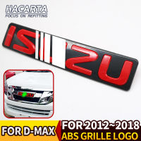 สำหรับ2012-2019รุ่น Isuzu D-Max กระจังหน้าโลโก้กระจังหน้าโลโก้สีแดงตัวอักษรสีแดง MUX อีซูซุคำ D-MAX อุปกรณ์เสริม MU-X อุปกรณ์เสริม