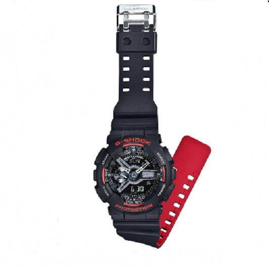 g-shock-นาฬิกาข้อมือผู้ชาย-สายเรซิ่น-รุ่น-ga-110hr-1a-red-and-black