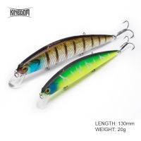 ราชอาณาจักรเหยื่อตกปลาดุ๊กดิ๊กJerkbait 130มิลลิเมตร20กรัมเหยื่อแข็งความลึก0.8-1.5เมตรทะเลตกปลาเหยื่อรูปปลาซิวกับตะขอแข็งแรงรุ่น3523N