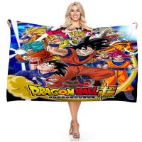 ✢ Anime Son Goku Dragon Ball Children Bath Towel Cartoon Kids Baby Boys Absorbent Washcloth Shower Beach Towel Blanket