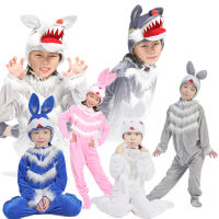 Farm Animal Wolf White Rabbit Novelty Cute Cartoon Costume Hats Fancy Dress Child School Show Gift Cosplay Halloween