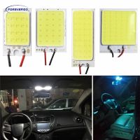 12V 16SMD 24SMD 36SMD 48SMD COB Led Panel Car Interior Reading Lamp Light Dome T10 Adapter Base