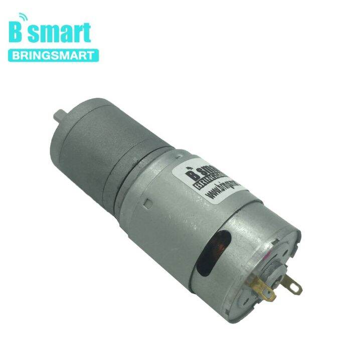 2023-hot-chexiuhua-bringsmart-มอเตอร์-jga25-385มอเตอร์เกียร์เกียร์จอ-dc-ความเร็วต่ำ12v-แรงบิดสูง24v-เพลากลมเกียร์โลหะกลับด้านสำหรับ-diy