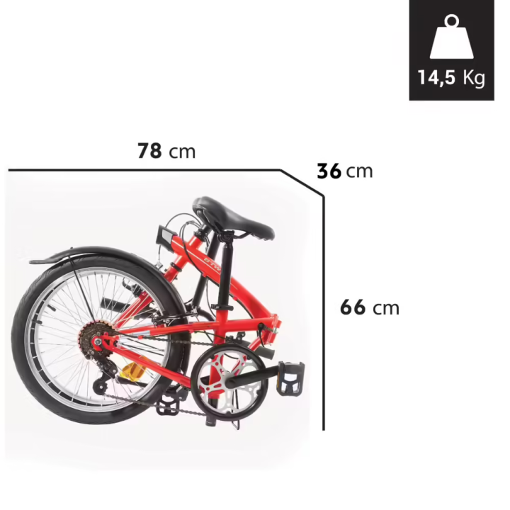พร้อมส่ง-จักรยานพับได้-ขนาด-20-นิ้ว-folding-bike