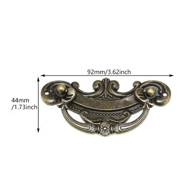 Yurongfx 1ชิ้นประตูทองแดงโบราณนอร์ดิกมือจับที่ดึงที่จับสำหรับเปิดปิดลิ้นชักตู้ใส่ของโลหะผสมสังกะสีแบบย้อนยุคตู้การตกแต่งบ้านดึงกล่องเก็บเครื่องประดับ