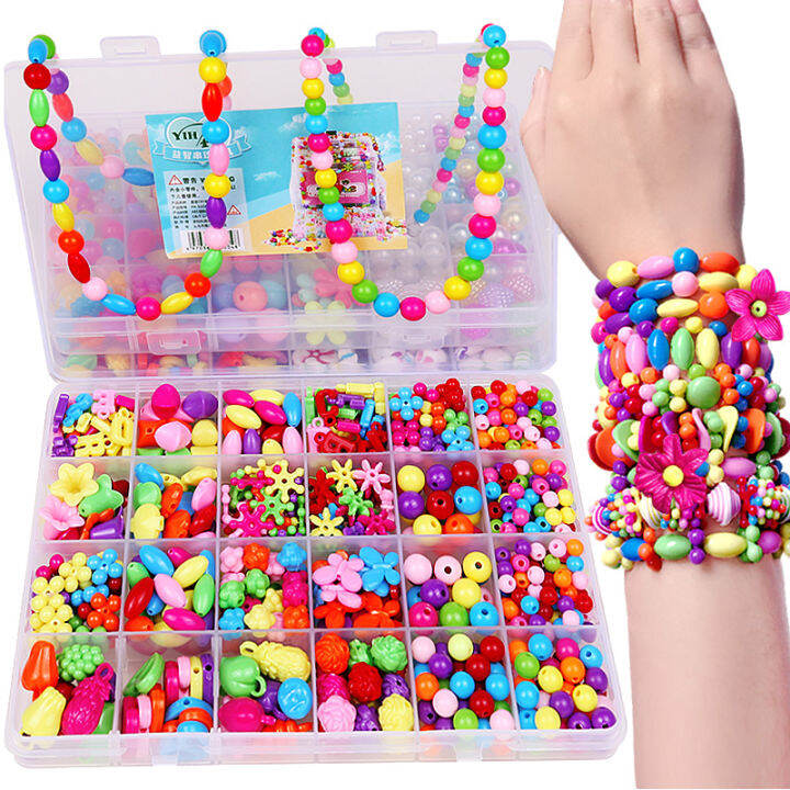 diy-aqua-beads-kids-handmade-beaded-toy-with-accessory-set-children-creative-girl-weaving-bracelet-jewelry-making-toys-gift