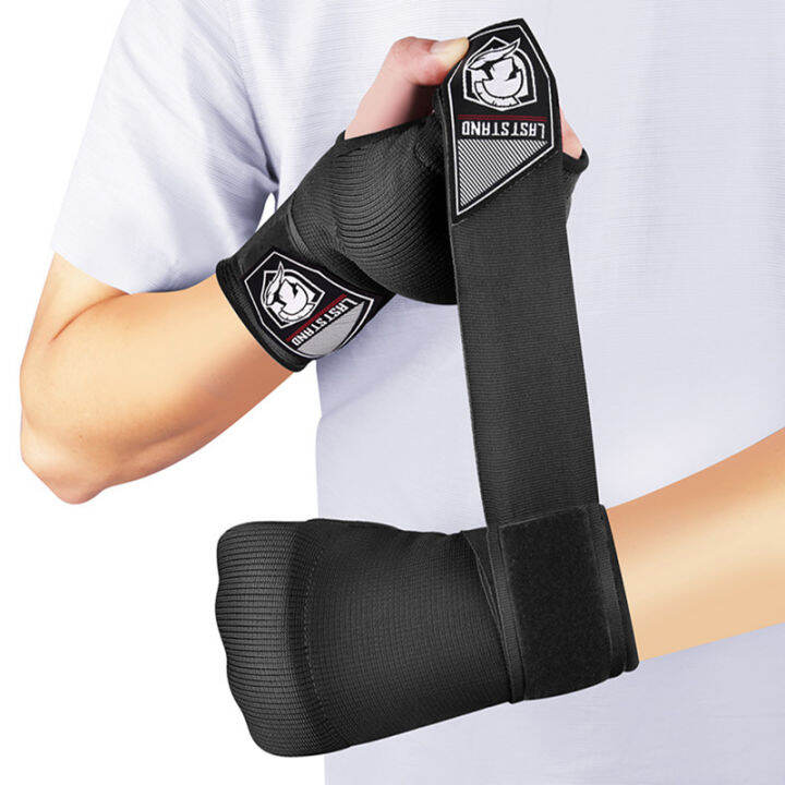 1 Pair Boxing Hand Wrap Inner Gloves Half Finger Gel Boxing Gloves with