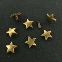 100PCS 11MM Bronze Star Studs Punk Spike Studs Spots Fashion Rivet DIY Bags Belt Shoes Wallet Craft Fit For DIY Shipping Free