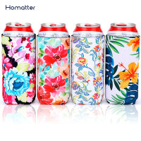 Homatter 4pack Skinny Can Cooler Bag Slim Can Holder Beer Cooler Bags Fits 12oz Slim Energy Drink&amp;Beer Coozie Wine Bags