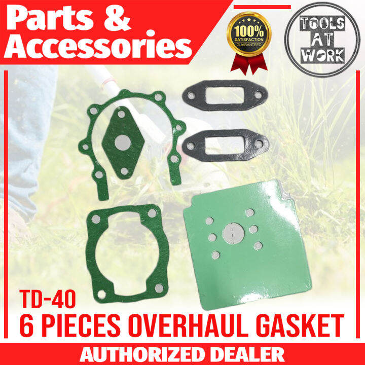 Overhaul Gasket Set 6 PCS for TD40, FD40 2 Stroke Grass Cutter / Brush