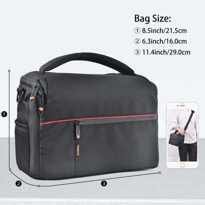 Fusitu DSLR Camera Bag Digital Waterproof Nylon Shoulder Bag For Camera