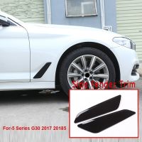 Black Car Side Fender Trim Vents Decorative Cover Trim For-BMW 5 Series G30 2017 2018