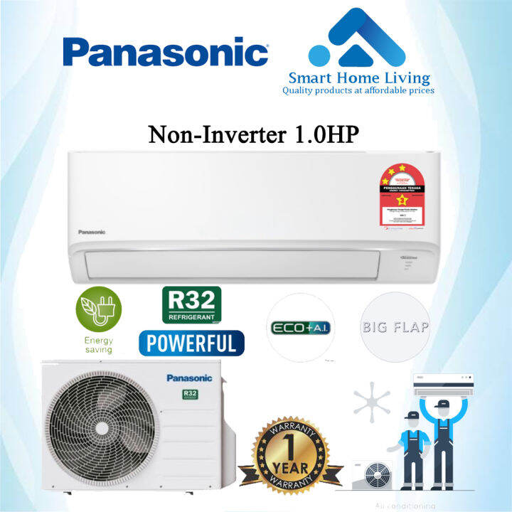 Panasonic 1HP / 1.5HP / 2HP / 2.5HP R32 Non Inverter Air Conditioner ...