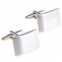 【❗】 Amamia mall Siver Cufflink โลหะโค้ง2คู่คัฟฟ์ลิงก์โปรโมชั่น Gratis Ongkir