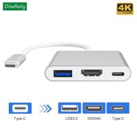 [HOT HAIXWLXKWW 589] 3 1 Type C เป็นฮับแปลง USB 1080P ที่รองรับ HDMI สำหรับ3.1 Thunderbolt