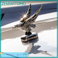 ZHANTONG การตกแต่งภายนอกฝากระโปรงหน้ารถแบบ3มิติอุปกรณ์แต่งรถ Emblem Elang ป้ายเครื่องประดับนกอินทรีย์1ชิ้น