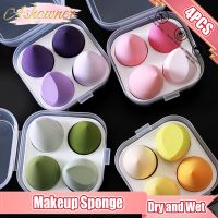 4PCS Makeup Sponge Powder Puff Dry and Wet Beauty Cosmetic Ball Foundation Powder Puff Beauty Egg Make Up Tool Accessories Set