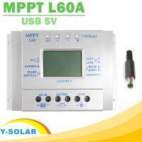 MPPT 60A Solar Charge Controller LCD Display Solar Regulator 12V 24V with Light and Timer Control Easy Settable for PV Y-SOLAR