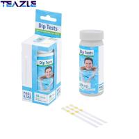 TEAZLE 50PCS 3 in 1 เครื่องมือทำความสะอาด การทดสอบน้ำ คลอรีน จอภาพสุขภาพ แถบทดสอบสปา เครื่องวัดค่า pH กระดาษทดสอบค่า pH แถบทดสอบคลอรีน