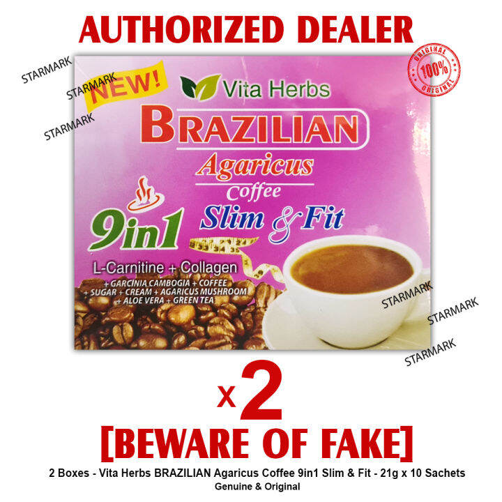 Vita Herbs Brazilian Agaricus Coffee 9 in 1 Slim and Fit VItaherbs Vita