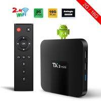 กล่องทีวีขนาดเล็ก Tx3กล่องทีวี S905w Tx3 2 + 16G HD เครื่องเล่นเครือข่ายบลูทูธ4K Uso70d