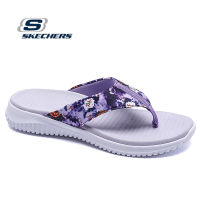 Skechers สเก็ตเชอร์ส รองเท้าแตะผู้หญิง Women On-The-GO GOwalk 6 Poise Walking Sandals - 141010-NVMT (พร้อมกล่องรองเท้า)