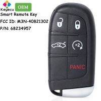 KEYECU กุญแจรถยนต์รีโมทรายการ Keyless สมาร์ท Prox OEM พร้อมปุ่ม5ปุ่มสำหรับที่ชาร์จ Dodge Challenger SRT Fob FCC ID: M3N-40821302 ruiyan