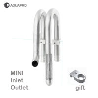 Mini Aquarium Water Inlet Outlet ท่อ Filtro อุปกรณ์เสริมสแตนเลสถังปลากุ้ง Ecoflow Akvarium ผู้ถือท่อสินค้า