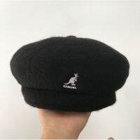 kangol ขนสัตว์ ผู้ชายและผู้หญิง สไตล์ไฮสตรีท สบาย ๆ หมวกเบเร่ต์ หมวก