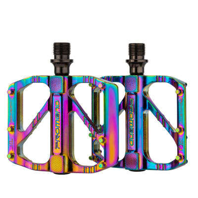 Ultralight Anti-Slip Bicycle Pedals 3 Bearings Aluminum Alloy High Strength Durable Electroplat Colorful Bike Accessories