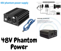 48V Phantom power Supply เครื่องขยายสำหรับไมโครโฟนCondensor