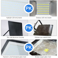 300W LED Floodlight 220V Outdoor Lighting IP67 High quality Tempered Glass Flood Light Garden Projector Light 200W 150W 100W