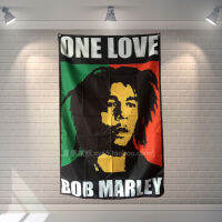 "ONE LOVE BOB MARLEY" Rock Music Poster Cloth Flag Banners Cafe Gallery Bar Billiards Hall Studio Theme Wall Hanging Decoration