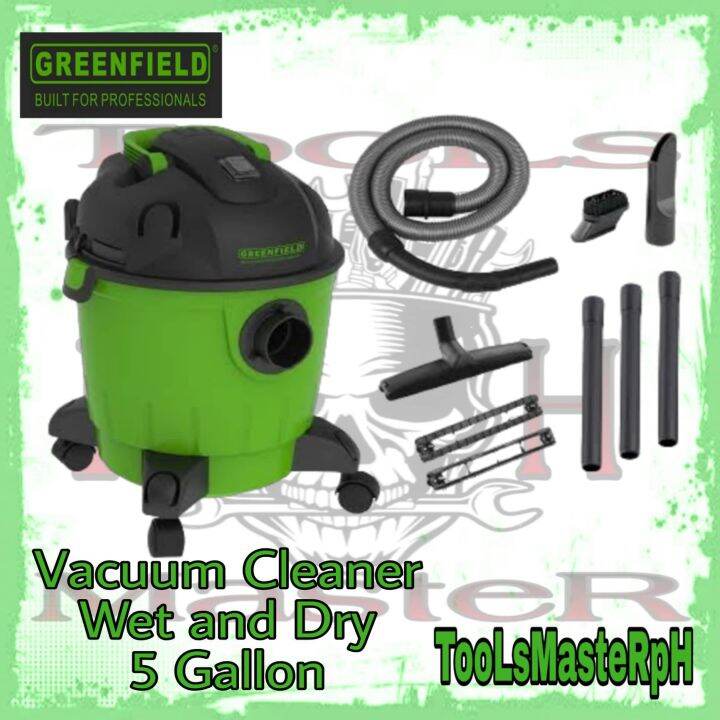 GREENFIELD 1200W Wet and Dry Vacuum Cleaner 5 Gal./18L 080500005