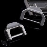 Titanium Alloy D-Type Mini Key Ring Car Buckle Lock Buckle Outdoor Hanging Buckle EDC Tool Horseshoe Buckle Removable