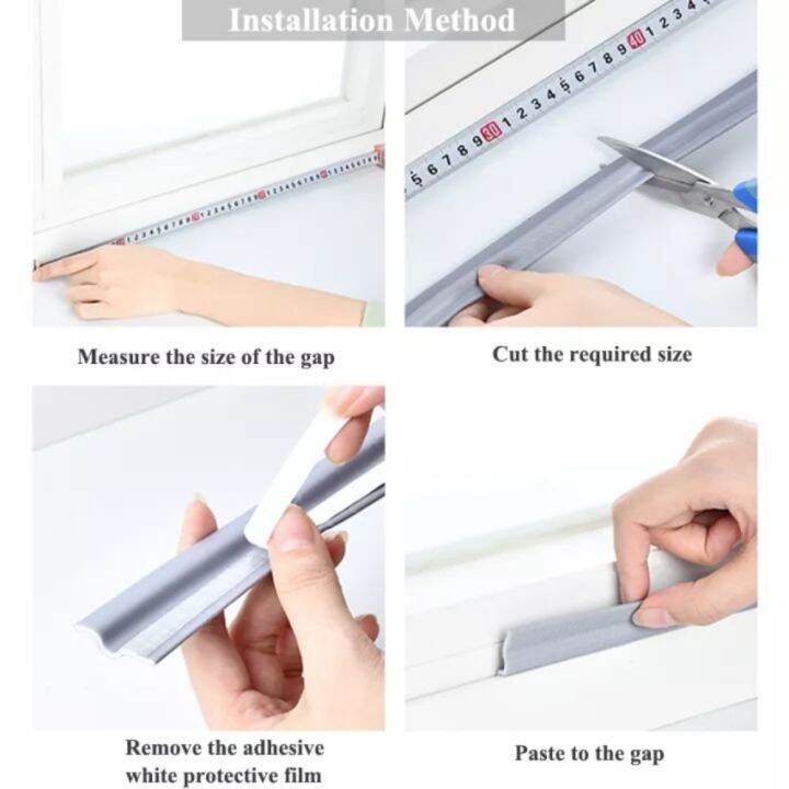 เร่าร้อน-กันลมแถบปิดผนึกหน้าต่าง6m-สำหรับซีลประตูหน้าต่างเลื่อนกันเสียงกันอากาศลอกซีลประตูแท่งที่กั้นประตูฟิลเลอร์ช่องว่าง