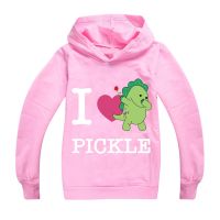 I Love Picker เสื้อสเวตเตอร์มีฮู้ดแขนยาวของเด็กผู้ชายเด็กผู้หญิง,เสื้อสเวตเตอร์ลำลองกีฬาสวมศีรษะลายการ์ตูนใส่ได้ทุกโอกาสปี778