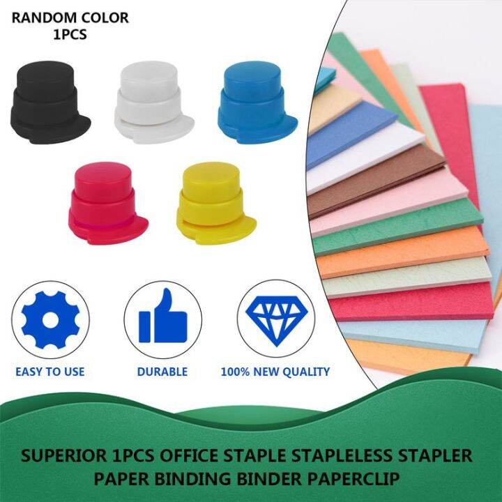 superior-1pcs-office-staple-stapleless-stapler-paper-binding-binder-paperclip