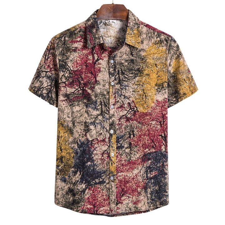 เสื้อเชิ้ตฮาวายสำหรับผู้ชายใหม่เสื้อพิมพ์ลายโทเท็ม3d-ลำลองฤดูร้อนคุณภาพสูงเสื้อเชิ้ตทรงโคร่งเสื้อผ้าประจำวันผู้ชาย