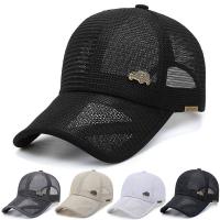 Men Women Full Mesh Baseball Cap Quick Dry Cooling Sun Protection Hiking Golf Running Adjustable Retro Car Labe Snapback Hat